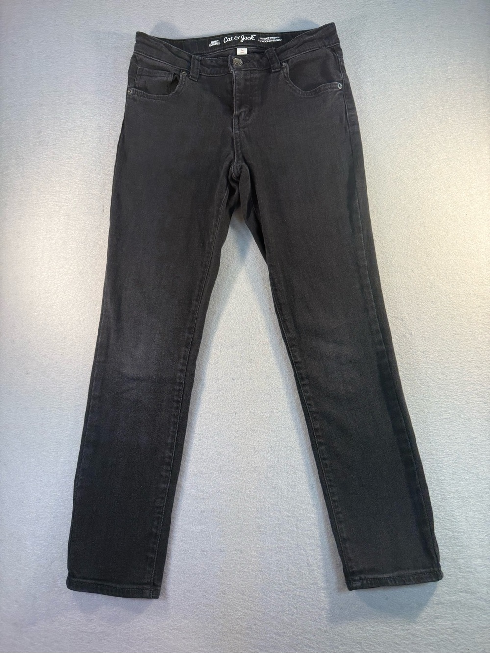 Girls Black Jeans Size 14